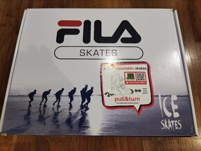 Prodám lední brusle FILA X-ONE ICE - stavitelné 35 - 38 - 8