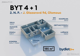 Prodej bytu 4+kk 113 m² Jarmily Glazarové, Olomouc - Hejčín - 8