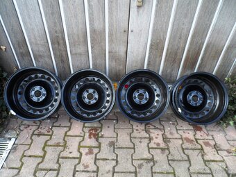 Plechové disky+Poklice 17 5x112 ET 38,Škoda,VW,,Audi,Seat - 8