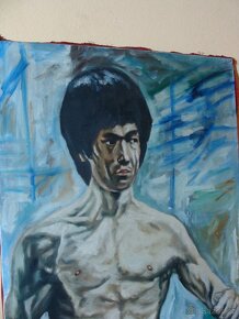 Plátno Bruce Lee - autor R. Dička 1996 - 8