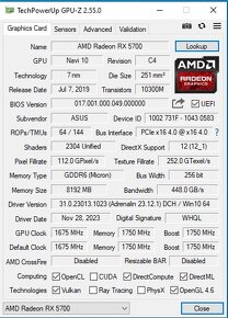 Herní PC RYZEN 5 3500X,RX 5700 8 GB,32 GB RAM - 8