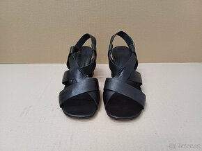 Černé kožené sandále vel.37 - 8