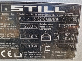 STILL RX20-20 do VÝBUŠNÉHO PROSTŘEDÍ (EX), REPASOVANÝ - 8