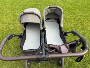 Prodám TFK Duo2 combi pushchair - air wheel premium grey - 8