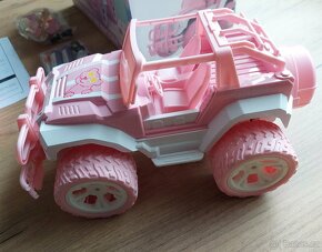 RC auto 1:18 DEERC DE42 pink Jeep 2x baterie 1200 mAh - 8