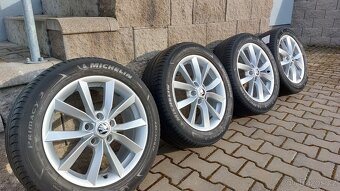 Alu kola 5x112 r17 originál Škoda Yeti - 8