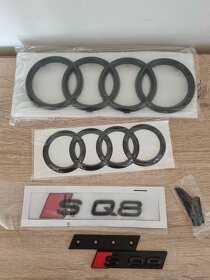 AUDI Napis logo znak S3 RS3 S4 RS4 S5 S7 RS7 RS6 SQ7 SQ8 - 8