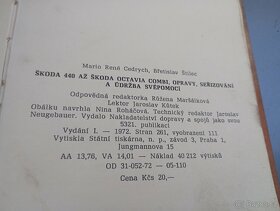 Servisní manuál, knížka údržby Škoda Octavia od roku 1959. - 8
