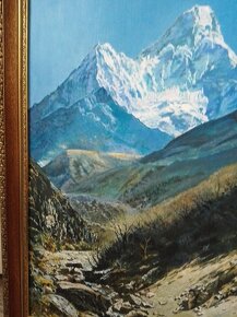 OBRAZ ORIGINAL MALBA HIMALAJE „AMA DABLAM“ - 8