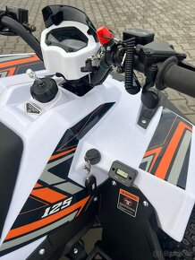 Dětská čtyřkolka FUN 125cc 3G8 - bílo oranžová - 8