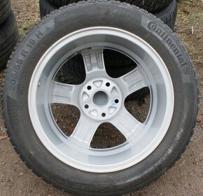 4ks alu kol Borbet Audi VW Seat Skoda zimni pneu R16 - 8