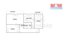 Prodej bytu 3+1, 72 m², Klášterec nad Ohří, ul. Mírova - 8