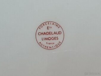 VINTAGE PORCELÁNOVÝ TALÍŘ ETS CHADELAUD LIMOGES FRANCIE - 8