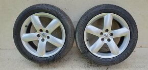 Originální Alu kola Peugeot 17" 5x108, letní Good Year - 8