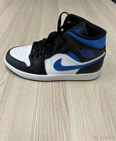 Jordan 1 Mid White Black Royal - 8