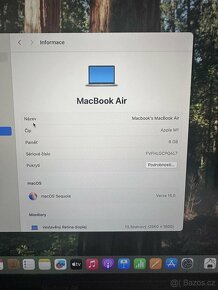 NEPOUŽITÝ APPLE MACBOOK AIR 13" 2020 M1/256GB SSD/8GB RAM - 8