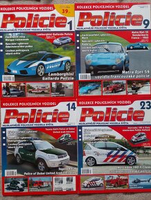 Kolekce policejních vozidel časopisy + modely auta - 8