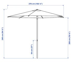 Slunečník s podstavcem Ikea - 8