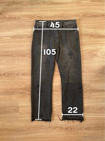 Custom Chrome Hearts Jeans Black - 8