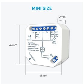 Prodám žaluziový wifi Tuya modul s RF ovladačem - 8