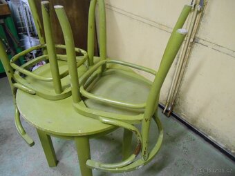 Staré židle thonet a stůl - 8