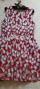 Rainbow vínové šaty s tulipány - 8