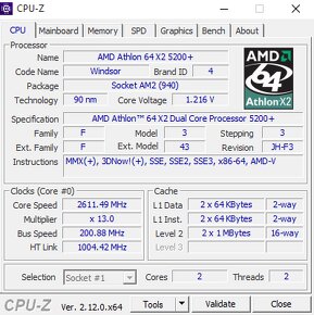 Gigabyte GA-M61SME-S2 + AMD X2 5200+ + 4 GB DDR2 - 8