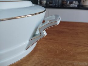 STAROŽITNÁ ART DECO PORCELÁNOVÁ TERINA KMP BYSTŘÍCE U TEPLIC - 8