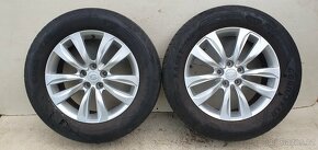 Originální Alu kola Kia Sorento 18" 5x114,3, pěkné Good Year - 8