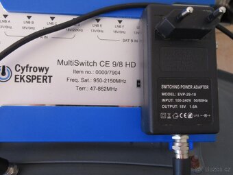 Satelitní toroidní anténa s konvertory + multiswitch - 8