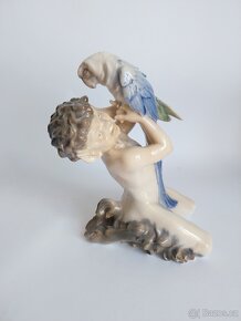 Starožitná porcelánová figura - faun - KODAŇ - 8