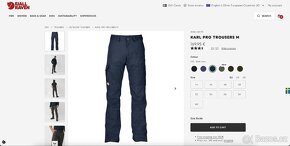 Outdoorové kalhoty Fjallraven Karl Pro Trousers M - 8