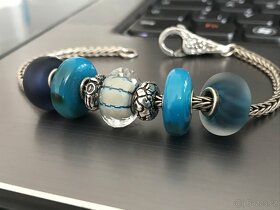 Brousene sklo Trollbeads Moonbeam - 8