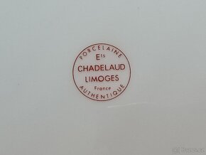 VINTAGE PORCELÁNOVÝ TALÍŘ ETS CHADELAUD LIMOGES FRANCIE - 8