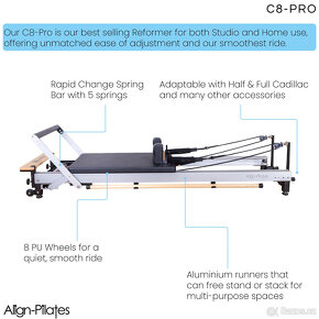 Align-Pilates C8-Pro Pilates Reformer - 8