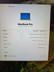 Apple MacBook Pro 17" Intel Core i7 2.3 GHz, 8 GB RAM - 8