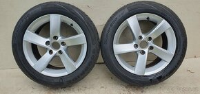 Originální Alu kola VW Passat 16" 5x112, zánovní letní pneu - 8