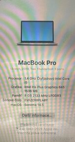 Apple Mcbook PRO 13" 1,4GHz CoreI5 128GB s touch bar - 8