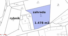 Prodej Vidice u Kutné Hory, pozemek, zahrada 1.478 m2 - 8