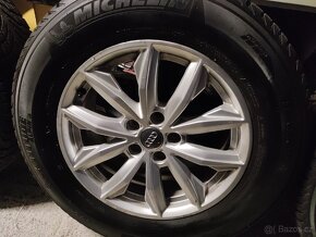 Alu kola Audi Q5 5x112 r17 Originál, ZIMNÍ pneu7mm 235/65 - 8