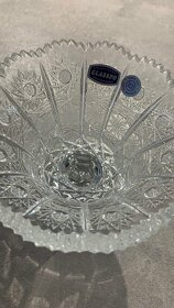Broušená olovnatá křišťálová váza (nástolec) Glasspo - 8