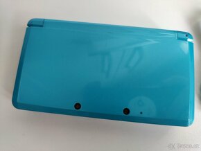 PRODÁNO - Nintendo 3DS Light Blue+homebrew hack a 32GB karta - 8