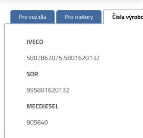 Iveco - Snímač detekce vody v palivovem filtru - 8