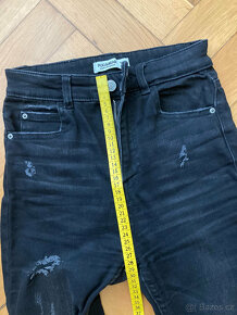 Černé rifle Pull&Bear vel.32 - 8