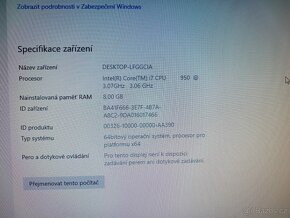 Intel i7 4jader/8 vláken 500GB disk 8GB ram - 8