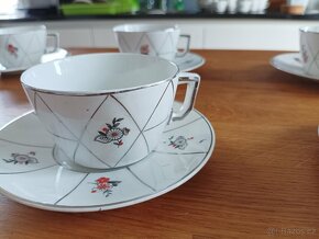 KUBISTICKÝ PORCELÁNOVÝ ČAJOVÝ ŠAPO SET CCP JM PORT DE LA CZE - 8