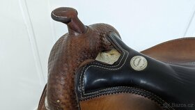 Sedlo na koně Continental saddlery (western) stříbro - 8
