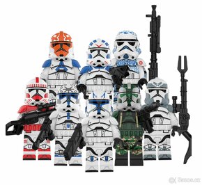 Rôzne figúrky Star Wars 2 (8ks) typ lego - nové - 8