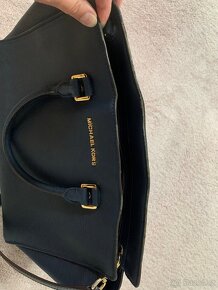 Kabelka kožená Michael Kors Selma Navy - 8