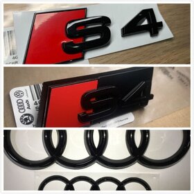 AUDI ZNAK LOGO AUDI KRUHY EMBLEMY SLINE AUDI ZNAKY NAPIS - 8